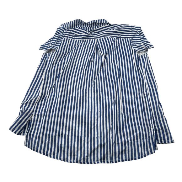 Hampton House Women's Blue & White Striped Sleeveless Button-up Size S - Picture 7 of 7